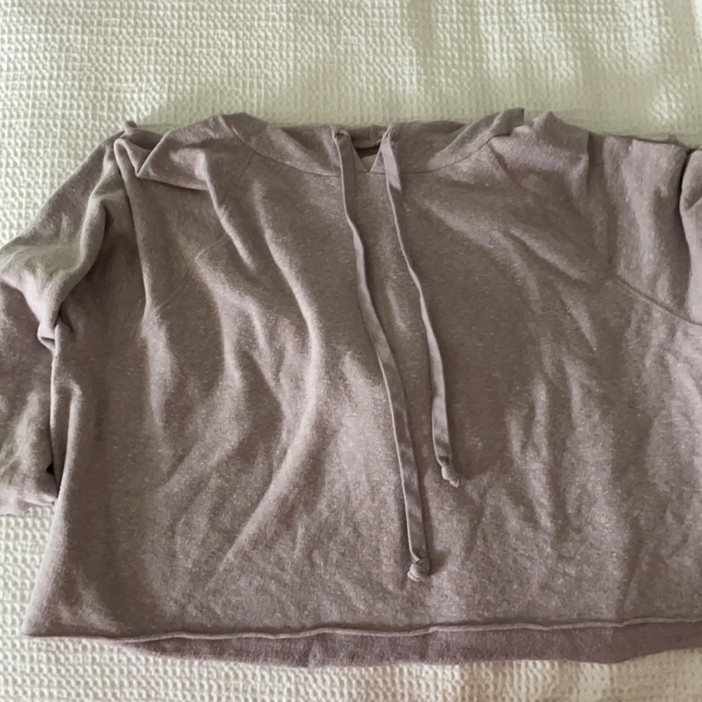 Purple Cropped Sweatshirt